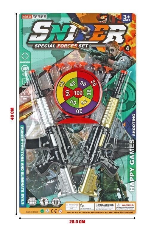 Spēļu ieroču komplekts SNIPER ar mērķi